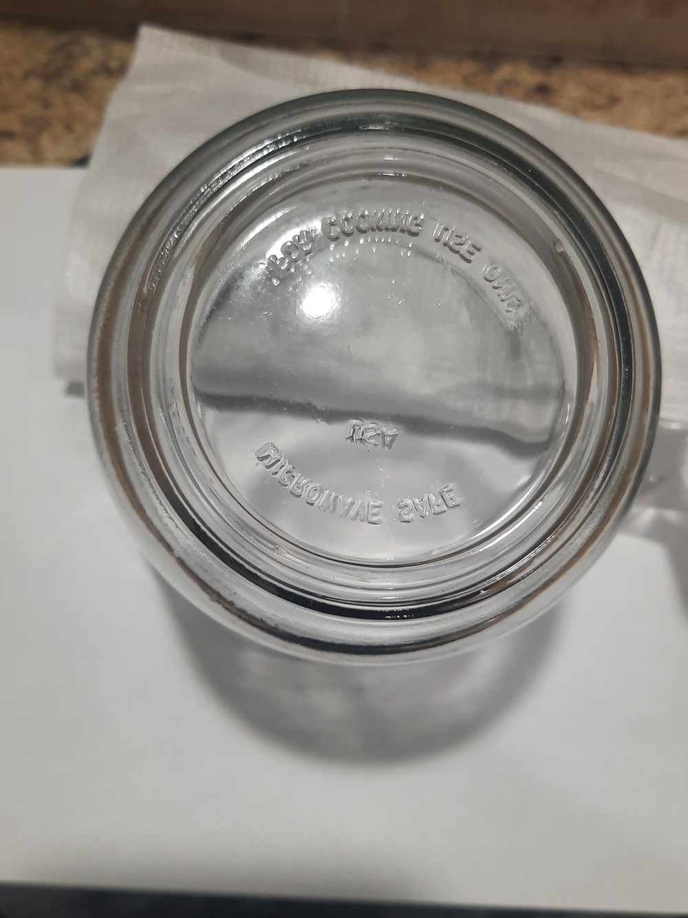Anchor Glass Measuring Cup with Teal Logo - Picture 5 of 5